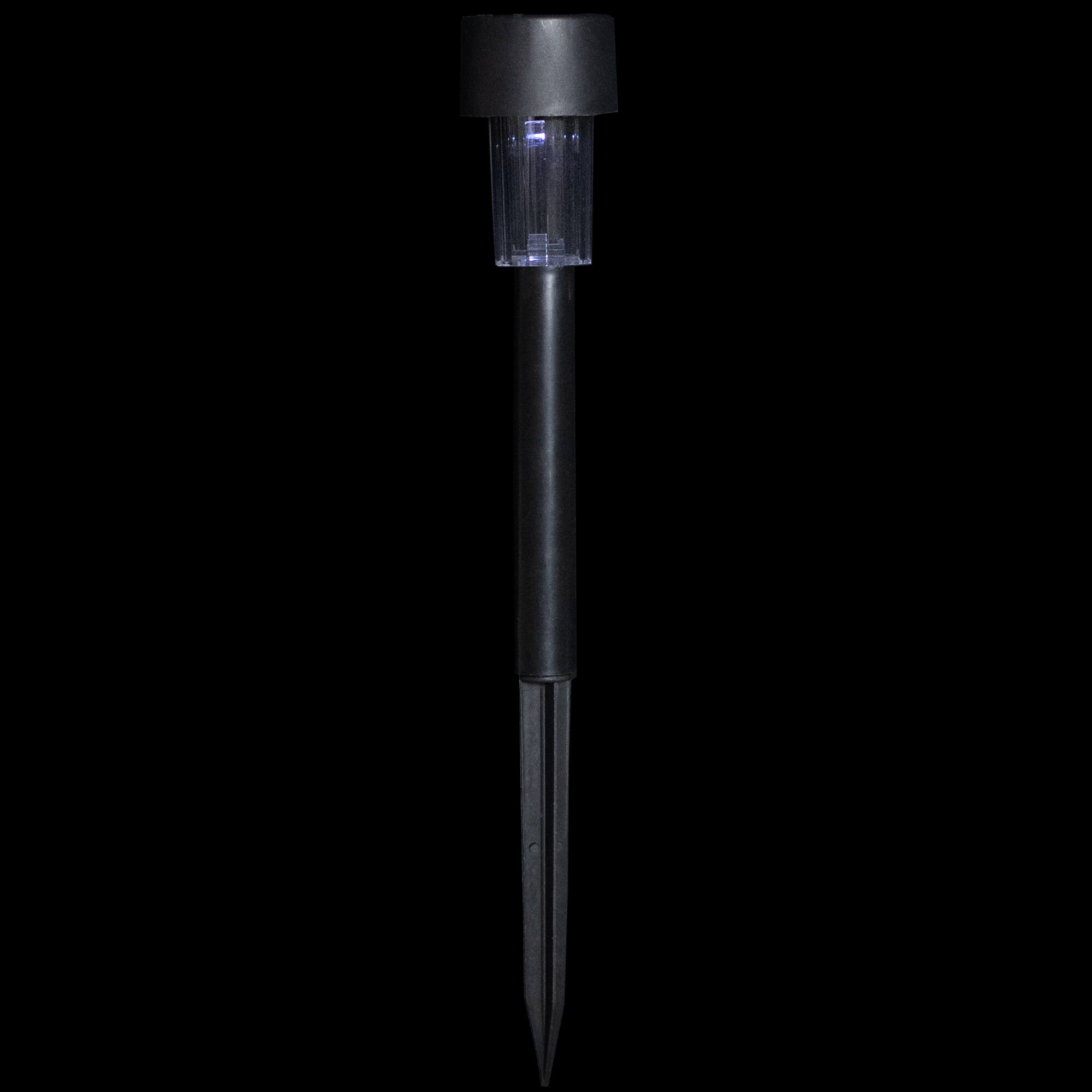 12.25" Black Solar Powered LED Pathway Markers, 10ct.